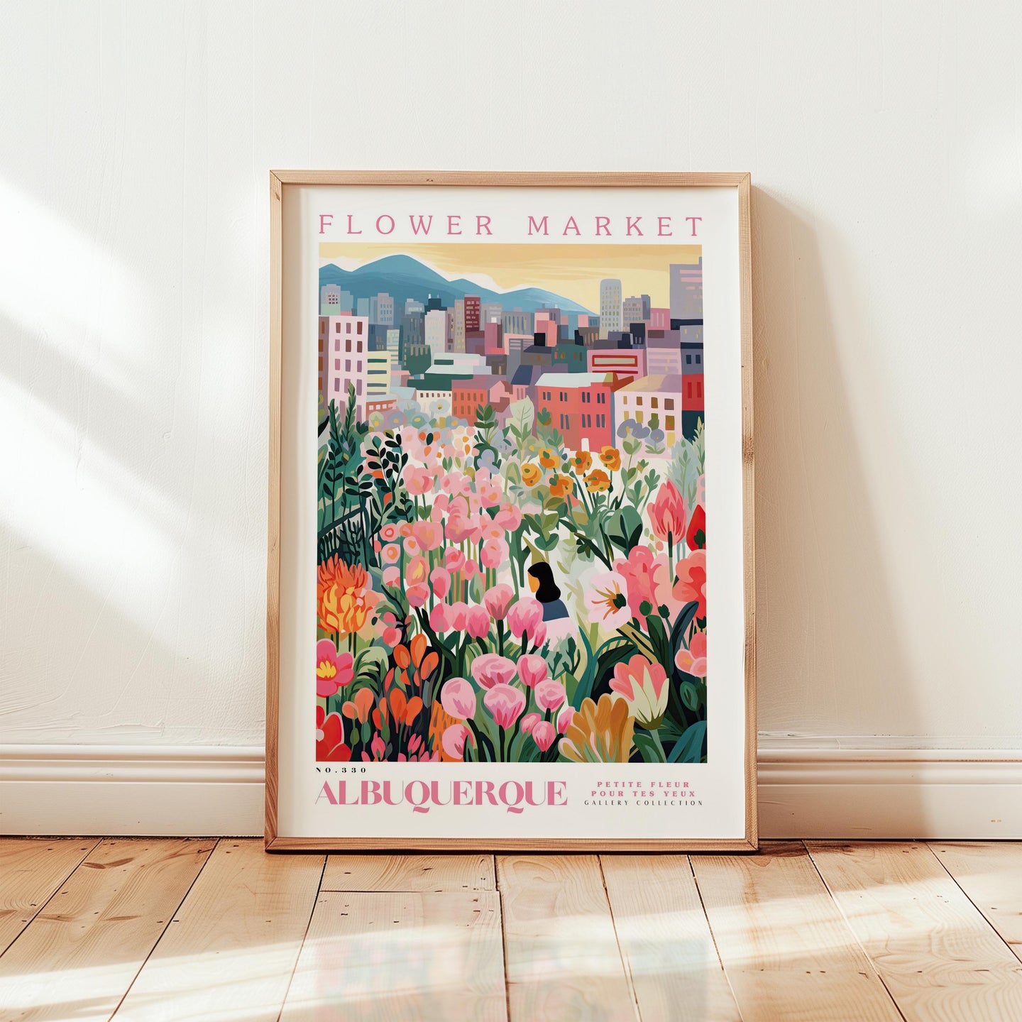 Albuquerque Flower Market Poster