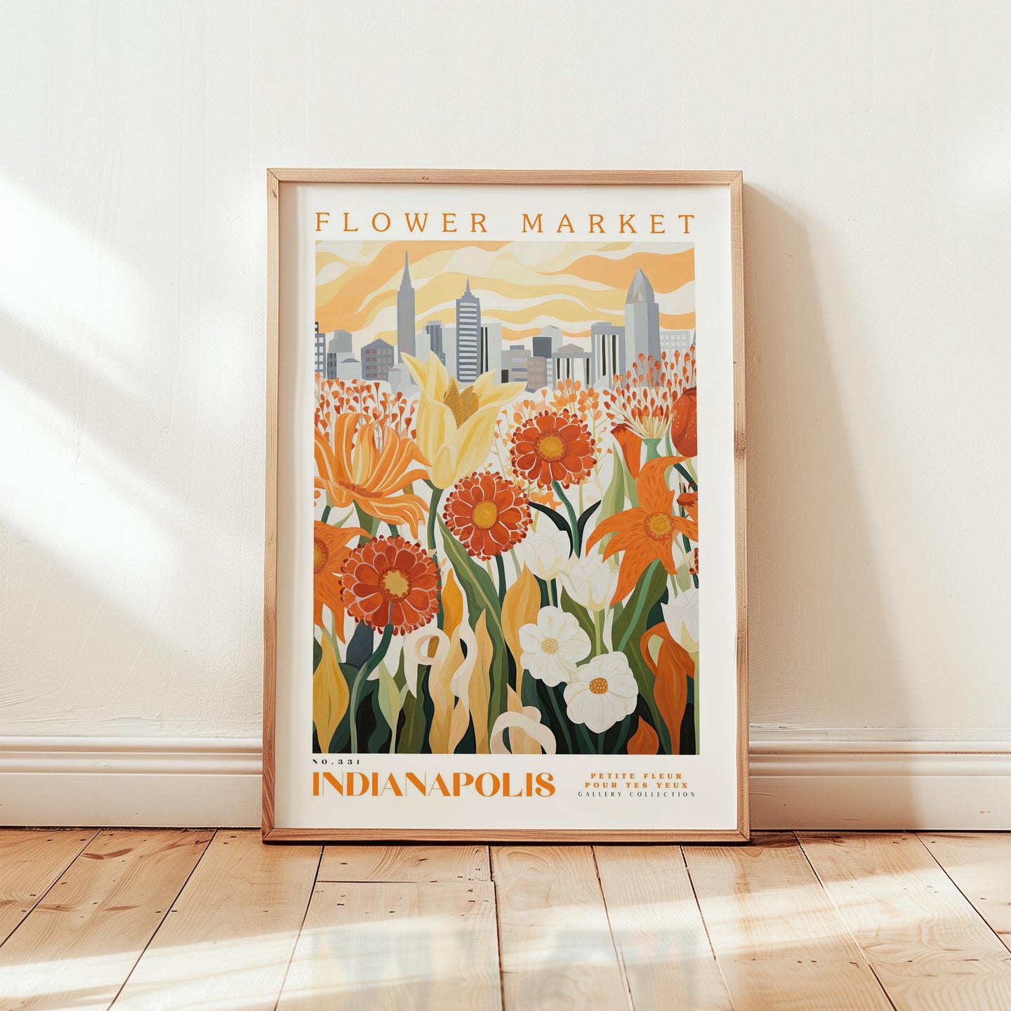 Indianapolis Flower Market Poster