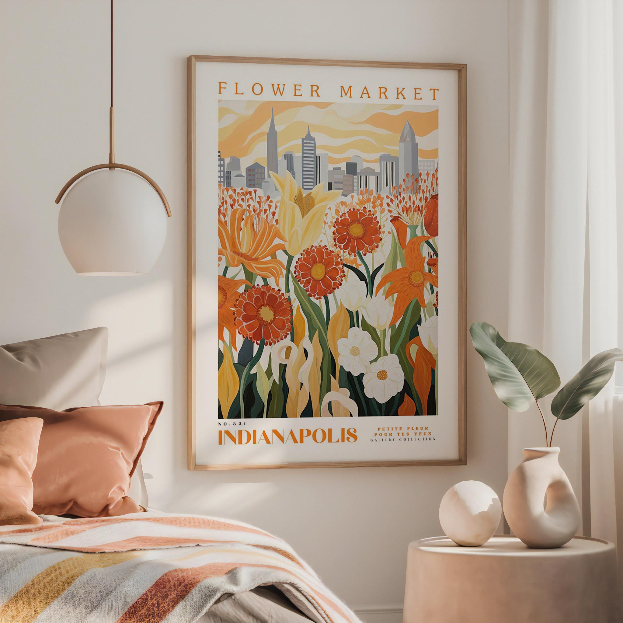 Indianapolis Flower Market Poster