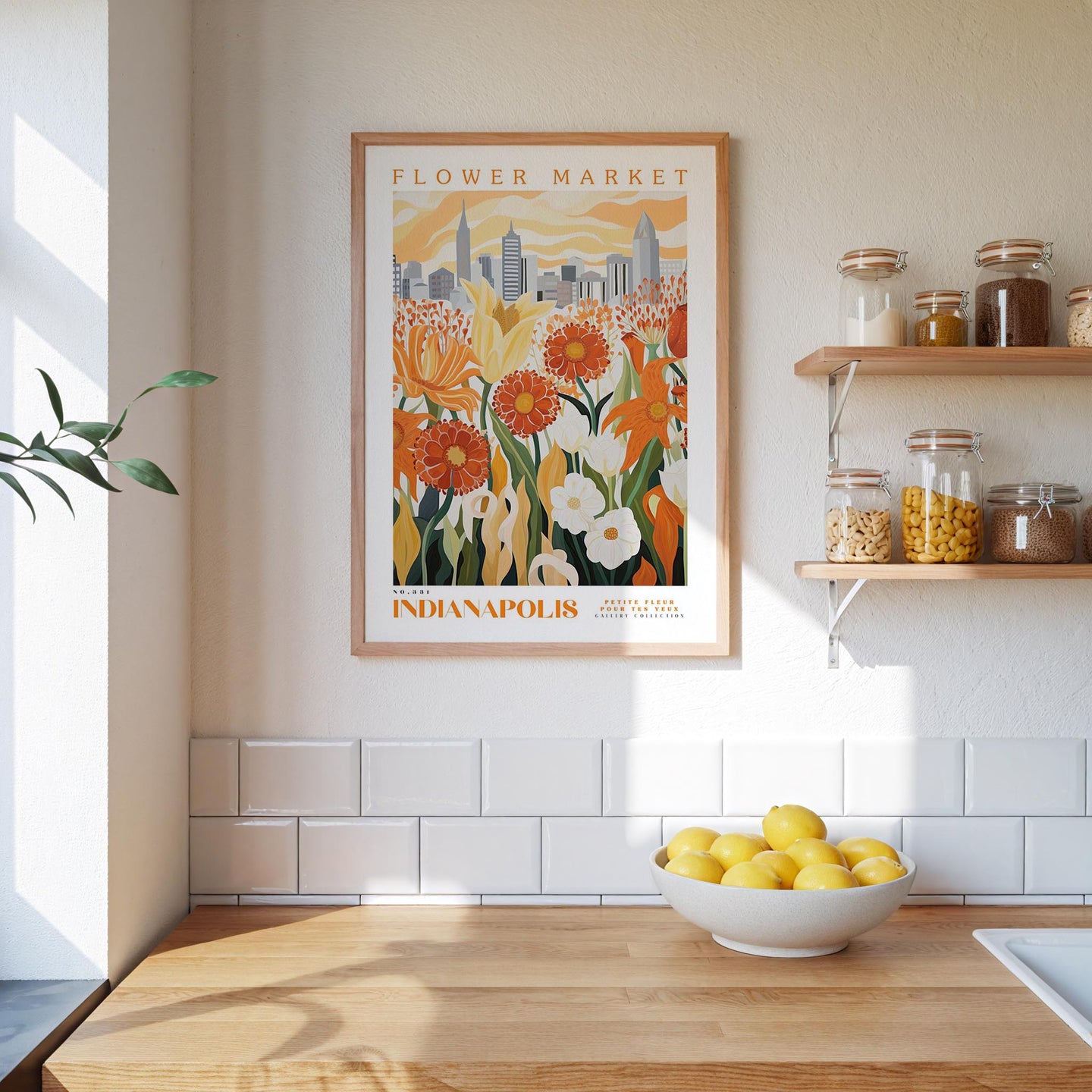 Indianapolis Flower Market Poster