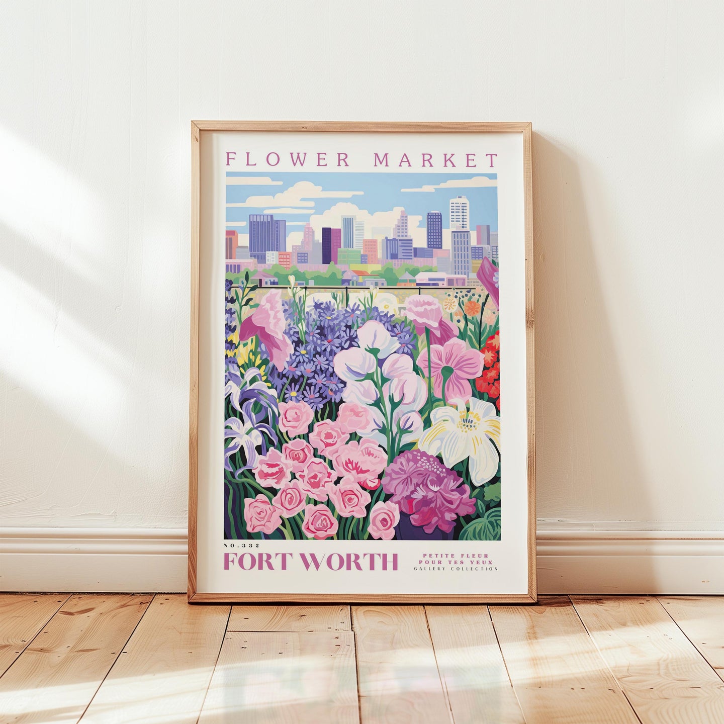 Fort Worth Flower Market Poster