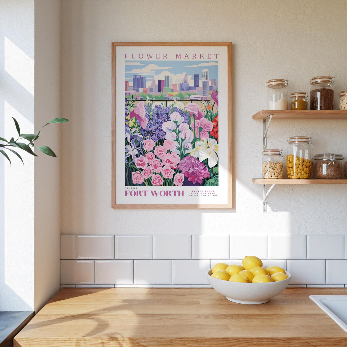 Fort Worth Flower Poster