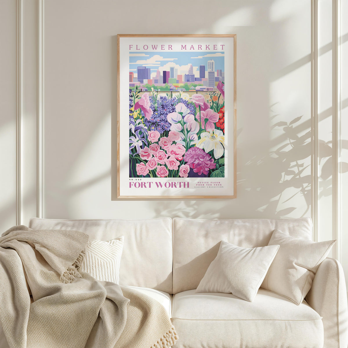 Fort Worth Flower Poster