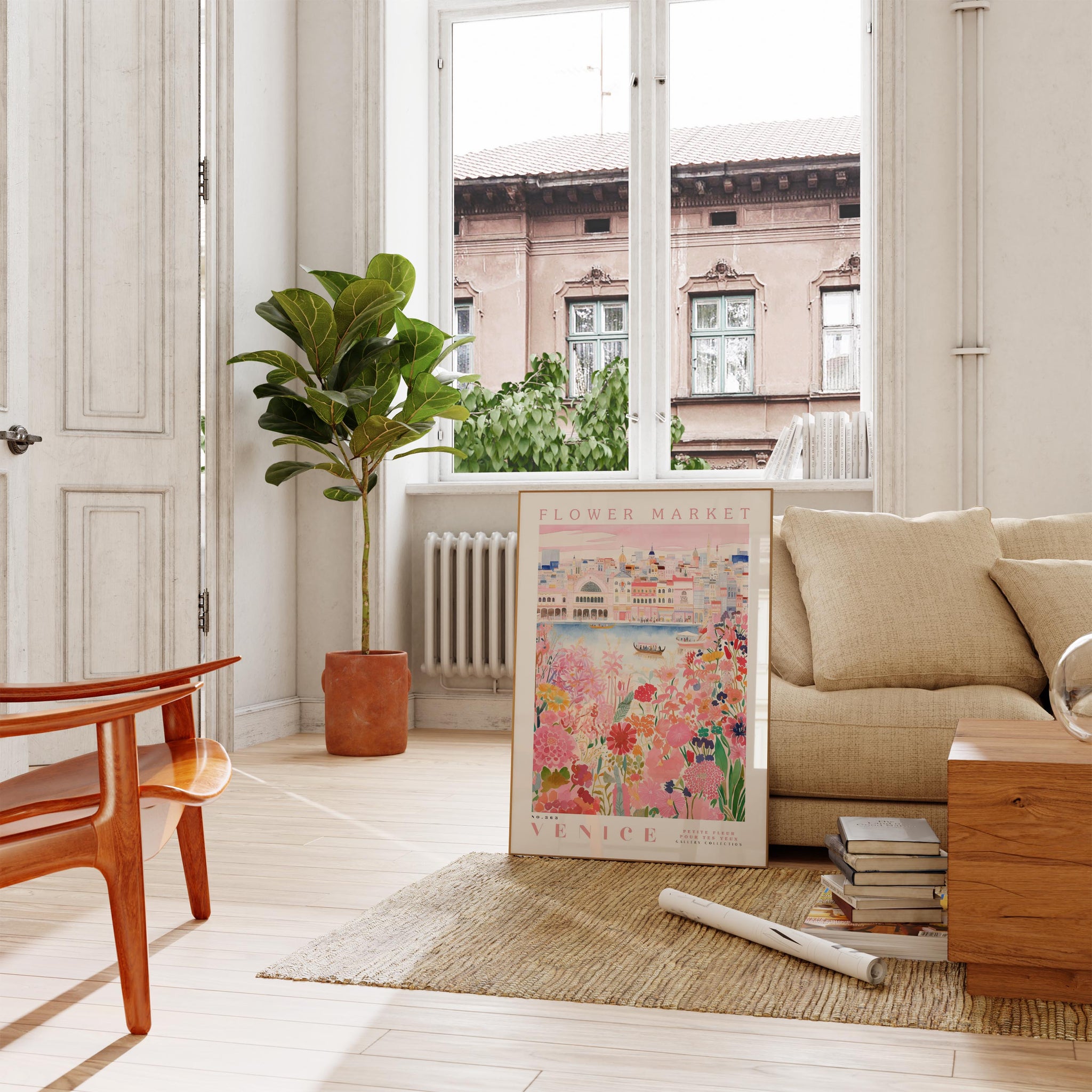 Venice Flower Poster