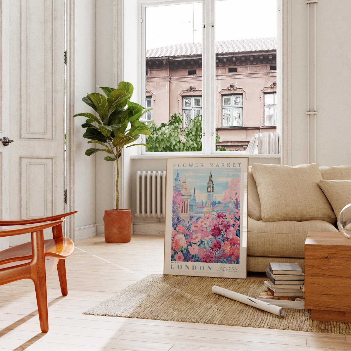 London Flower Poster