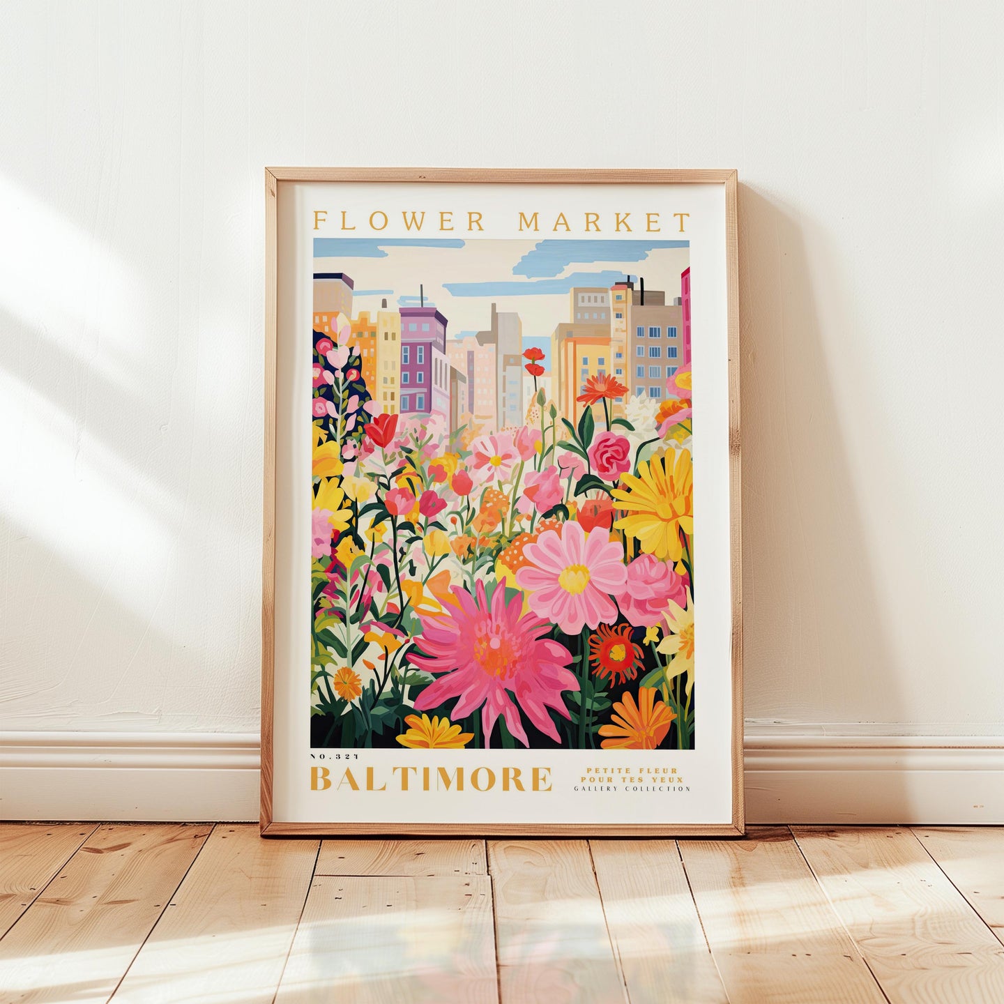 Baltimore Flower Market Poster