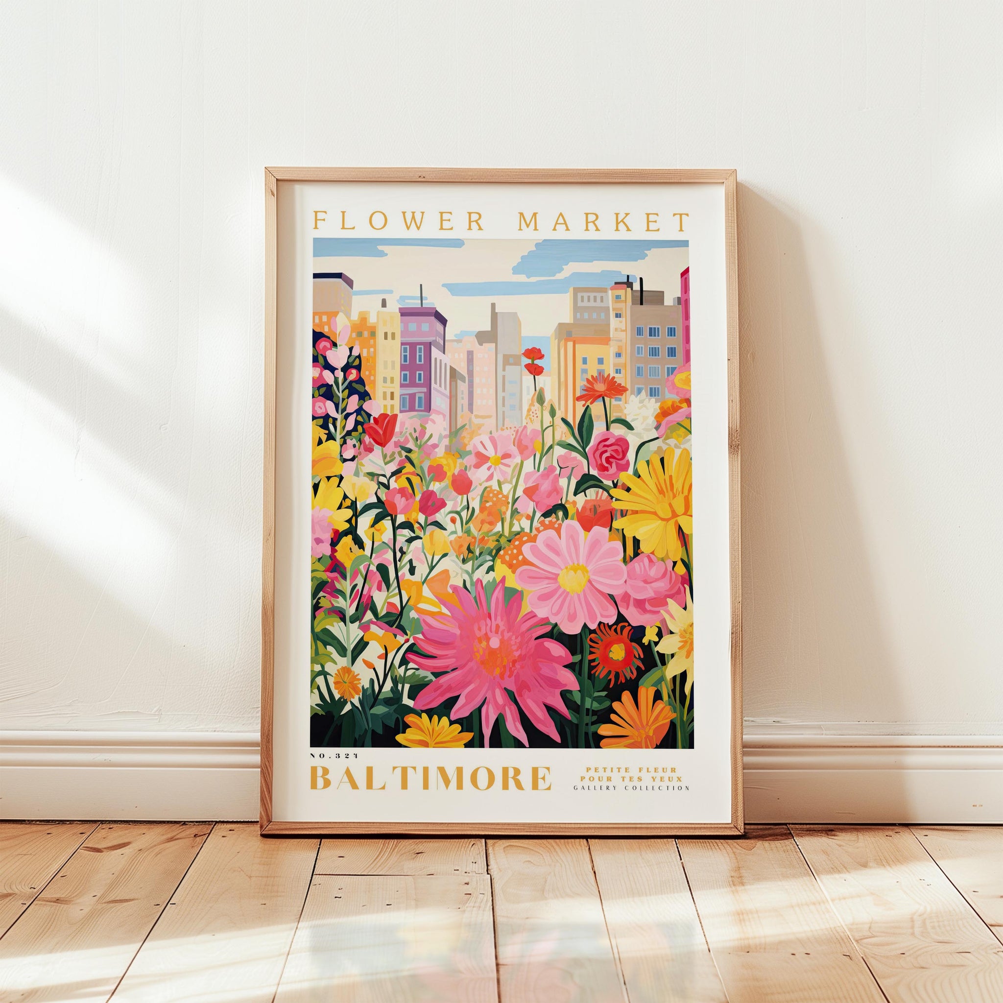 Baltimore Flower Market Poster