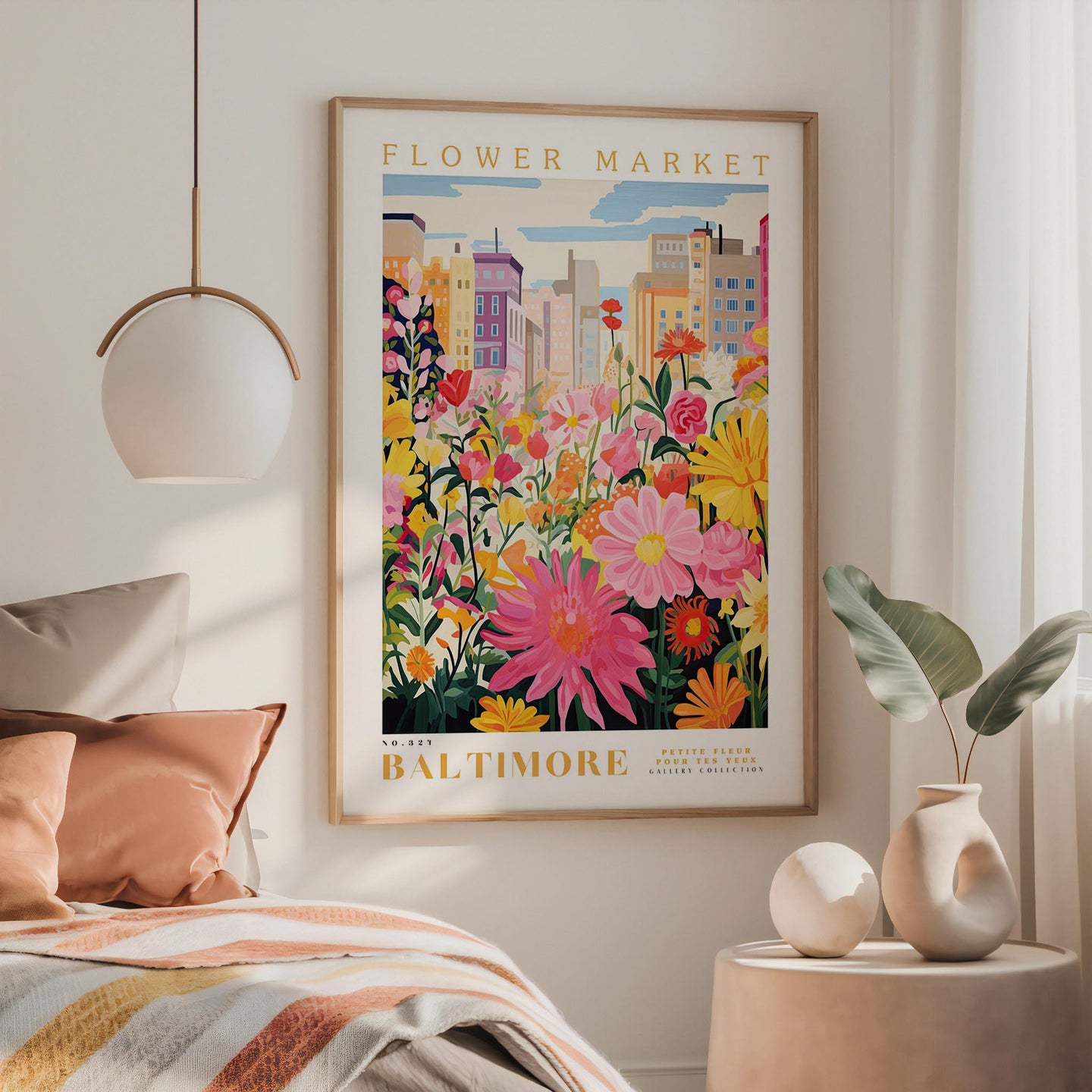 Baltimore Flower Market Poster