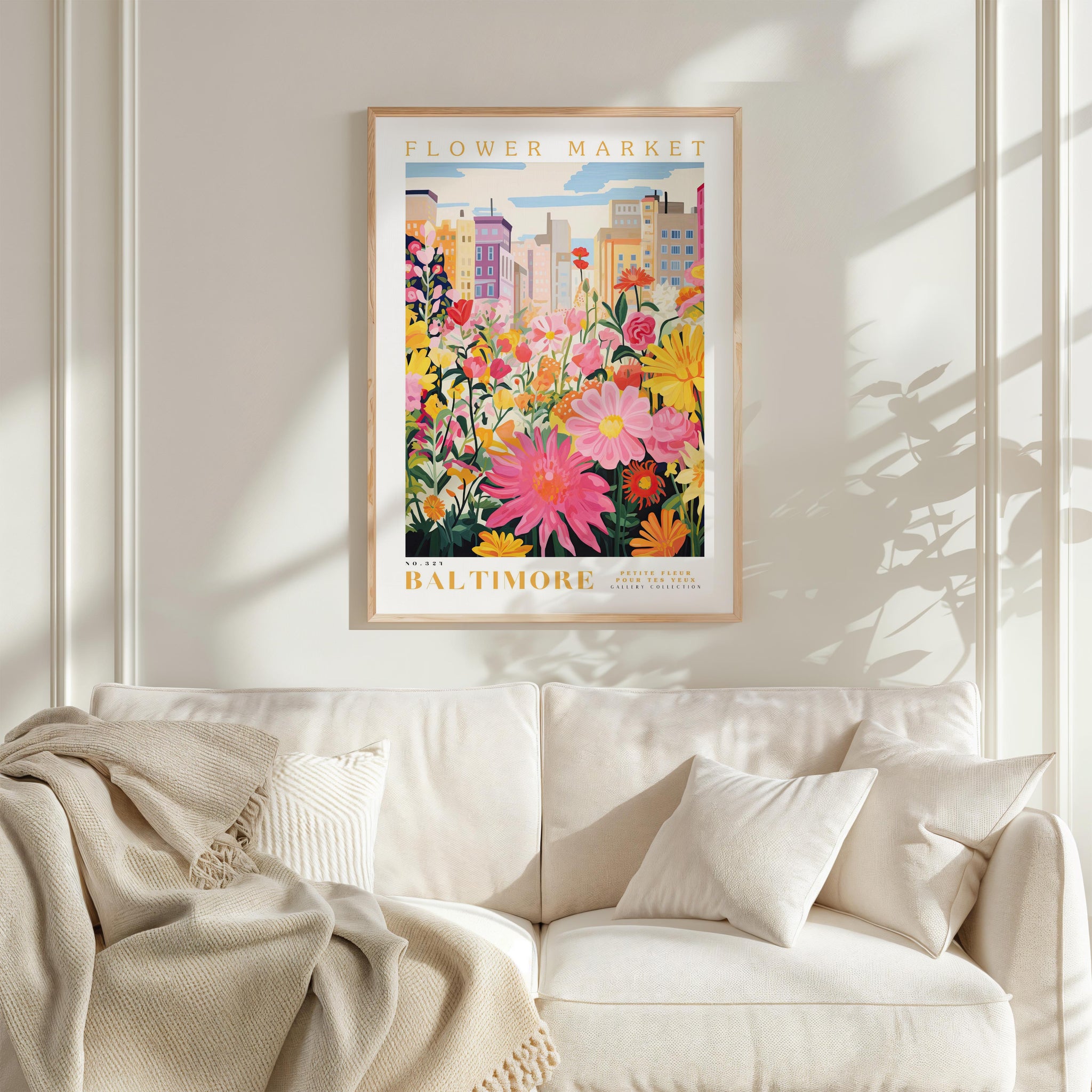 Baltimore Flower Market Poster