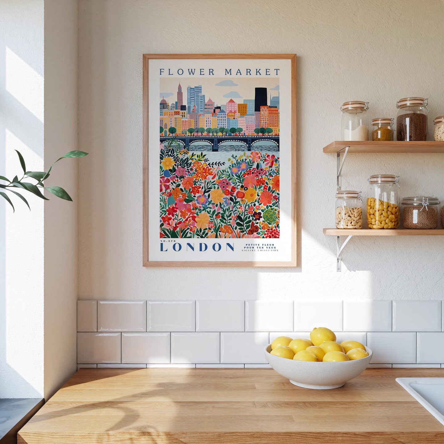 London Bridge Flower Poster