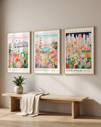 Set of 3 - Minneapolis, San Francisco, Seattle