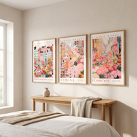 Flower Market Curated Set of 3 Prints