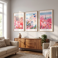 Set of 3 - Paris, San Francisco, Rome