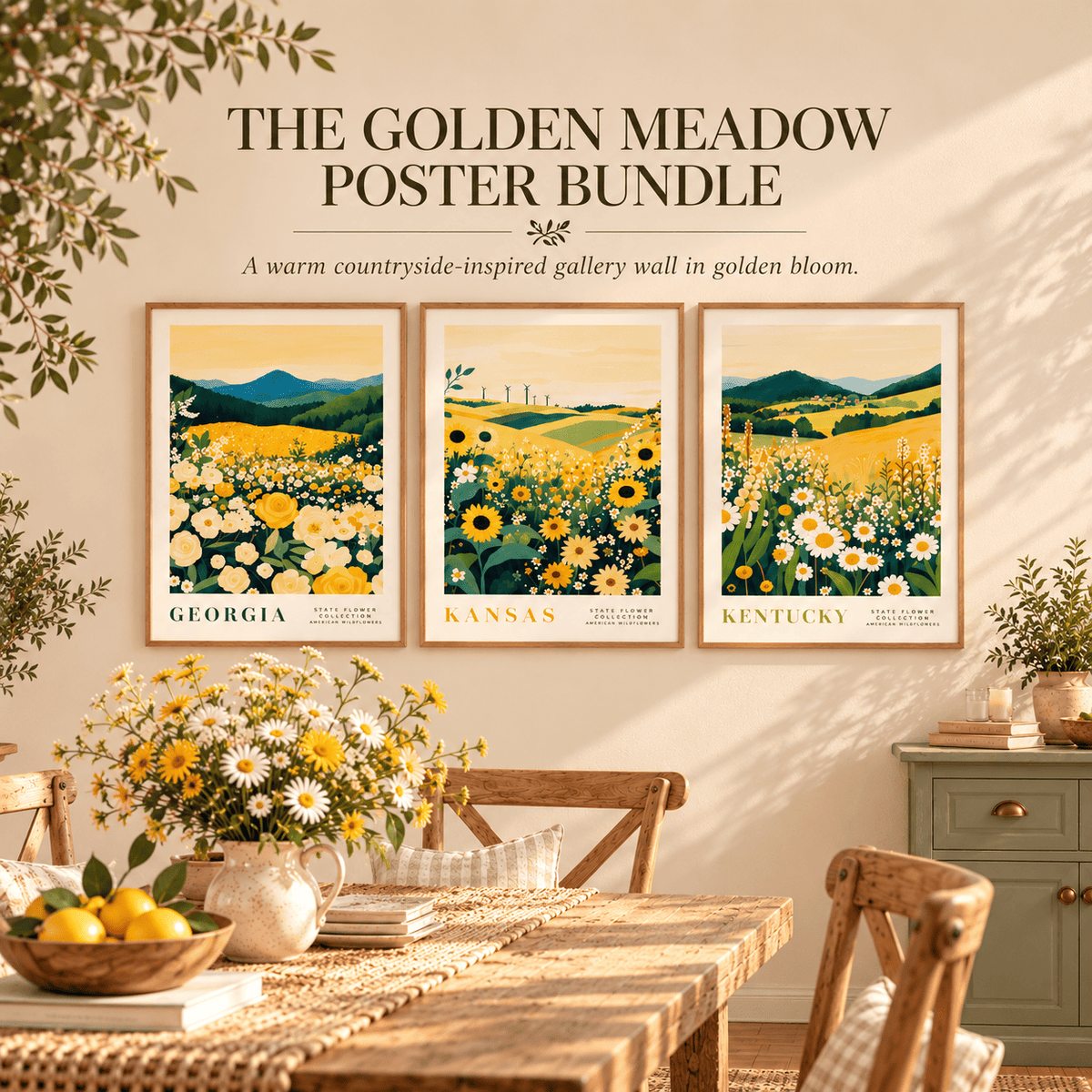 The Golden Meadow Poster Bundle