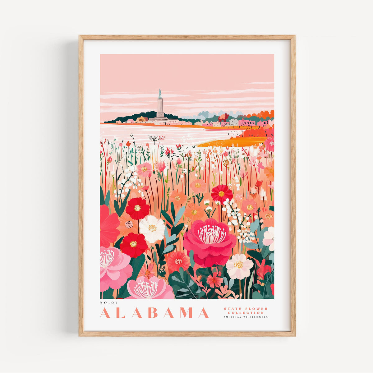 Alabama State Flower Poster