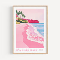 Pink Sands Beach Poster