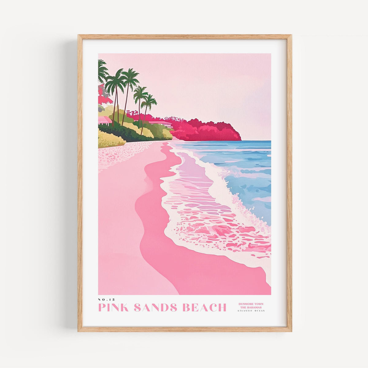 Pink Sands Beach Poster
