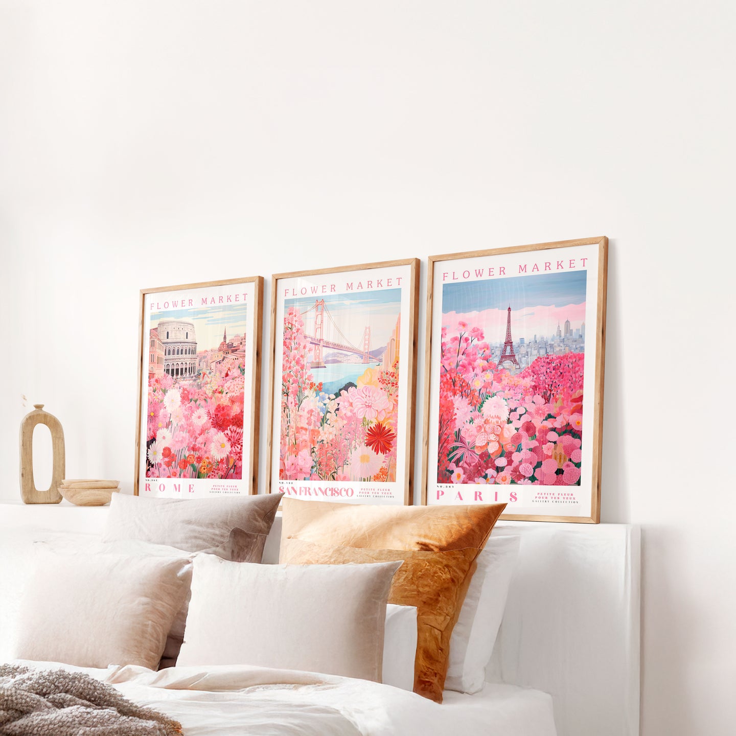 Set of 3 - Paris, San Francisco, Rome