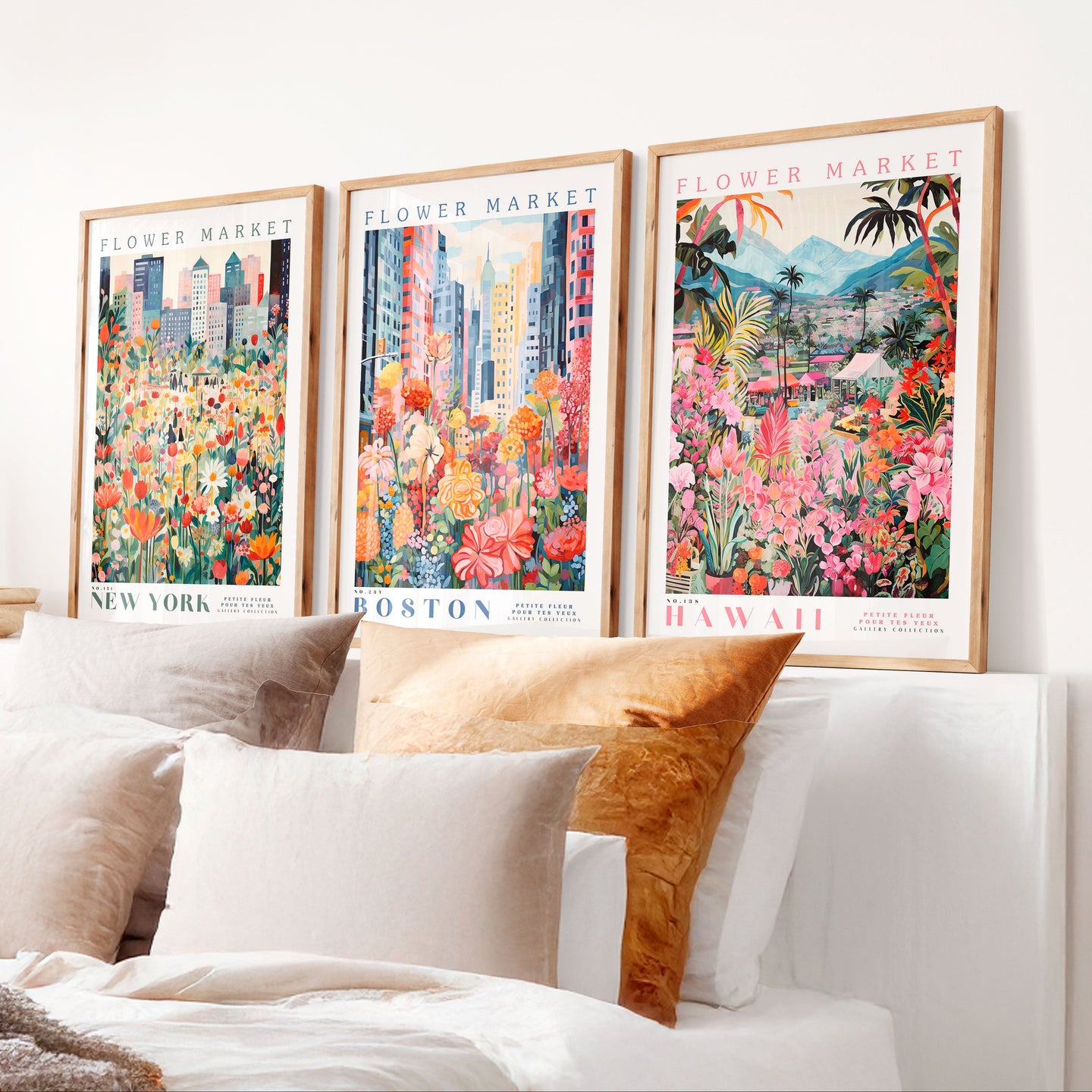 Set of 3 - Hawaii, Boston, New York