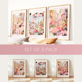3-Pack - Pink Florals