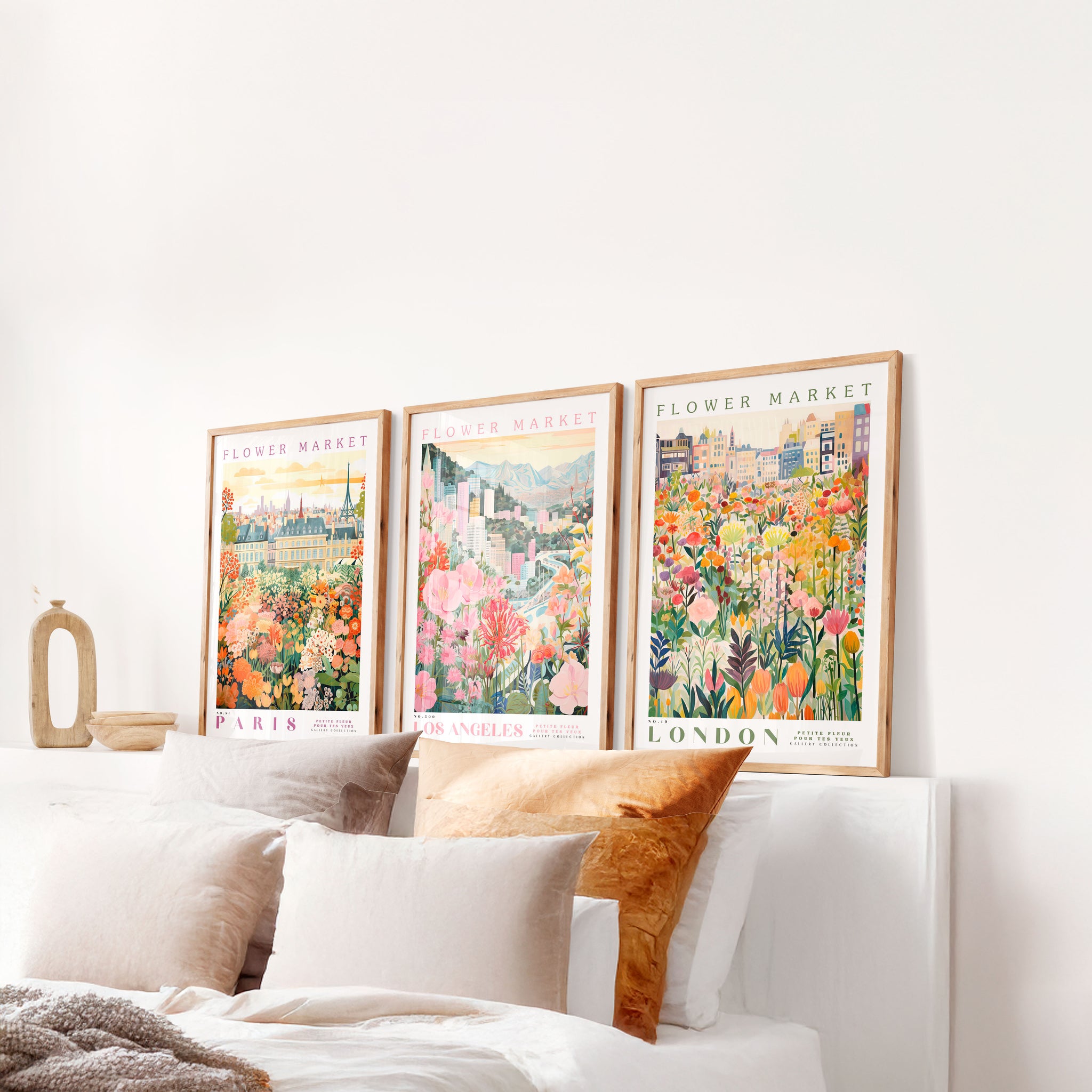 Set of 3 - London, Los Angeles, Paris