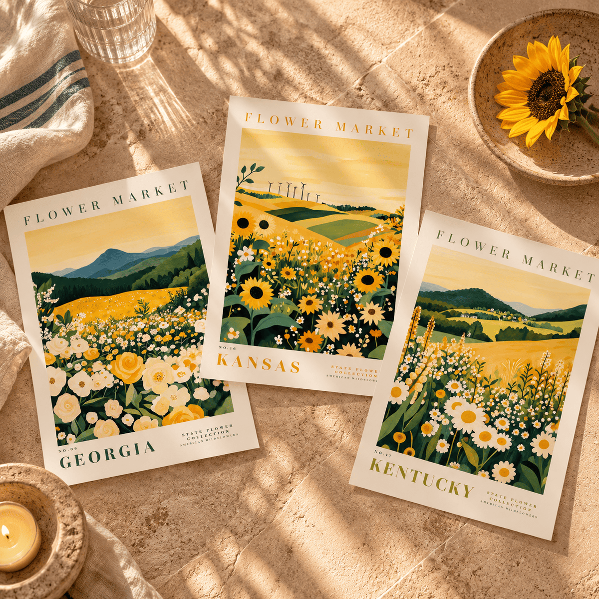 The Golden Meadow Poster Bundle