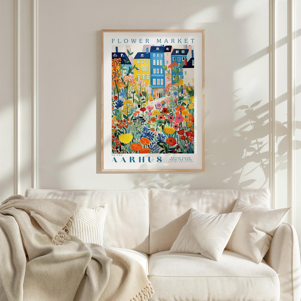 Aarhus Flower Market Poster - Poster - Flower Poster