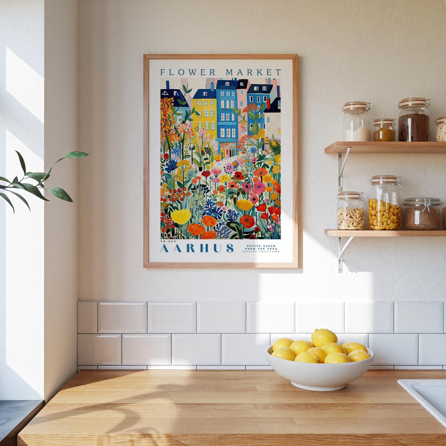 Aarhus Flower Market Poster - Poster - Flower Poster