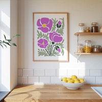 Abstract Flower Poster - Poster - Flower Poster