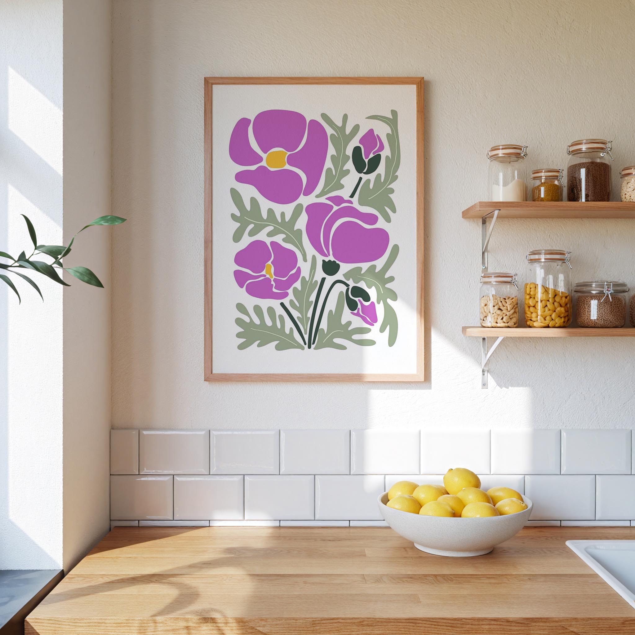 Abstract Flower Poster - Poster - Flower Poster