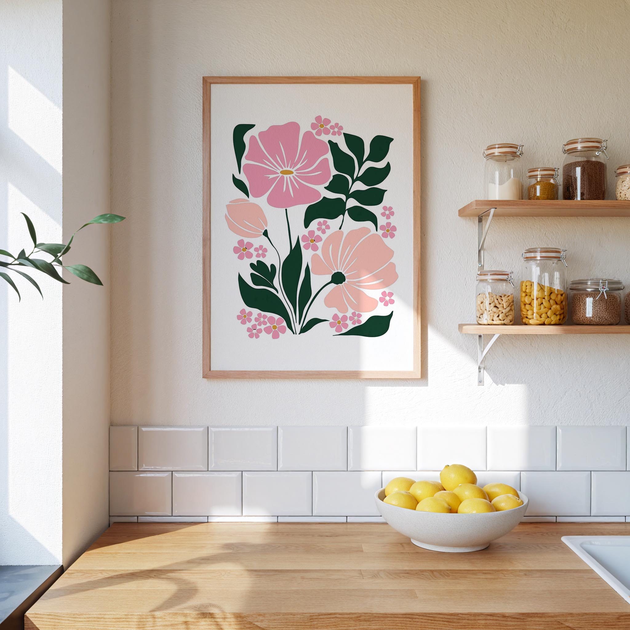 Abstract Flower Poster - Poster - Flower Poster