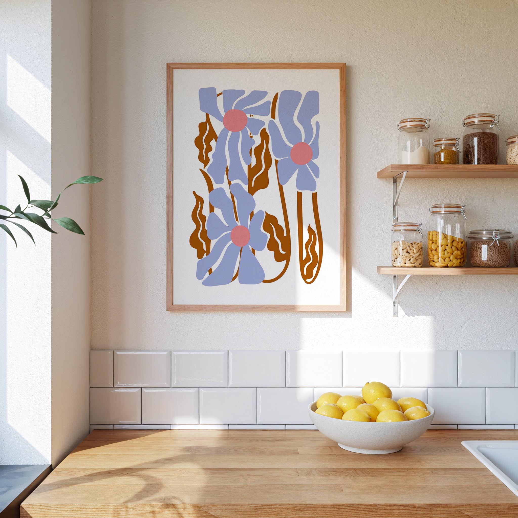 Abstract Flower Poster - Poster - Flower Poster