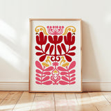 Abstract Flower Poster - Poster - Flower Poster