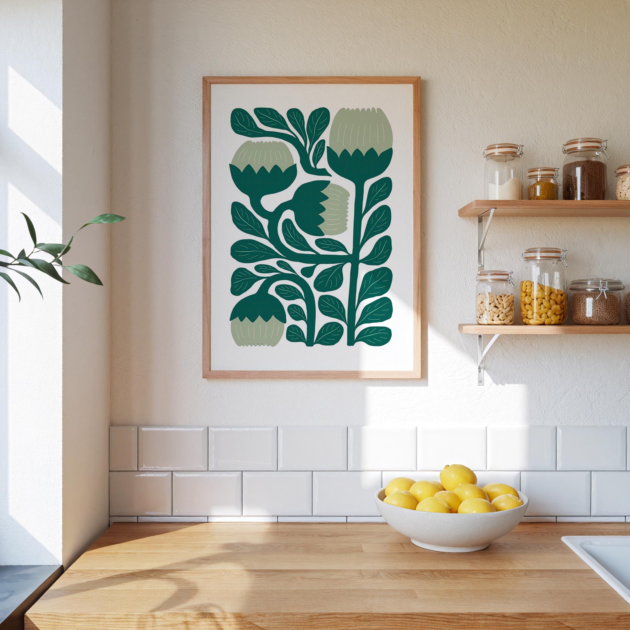 Abstract Flower Poster - Poster - Flower Poster