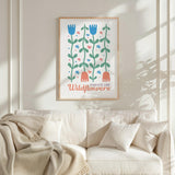 Abstract Flower Poster - Poster - Flower Poster