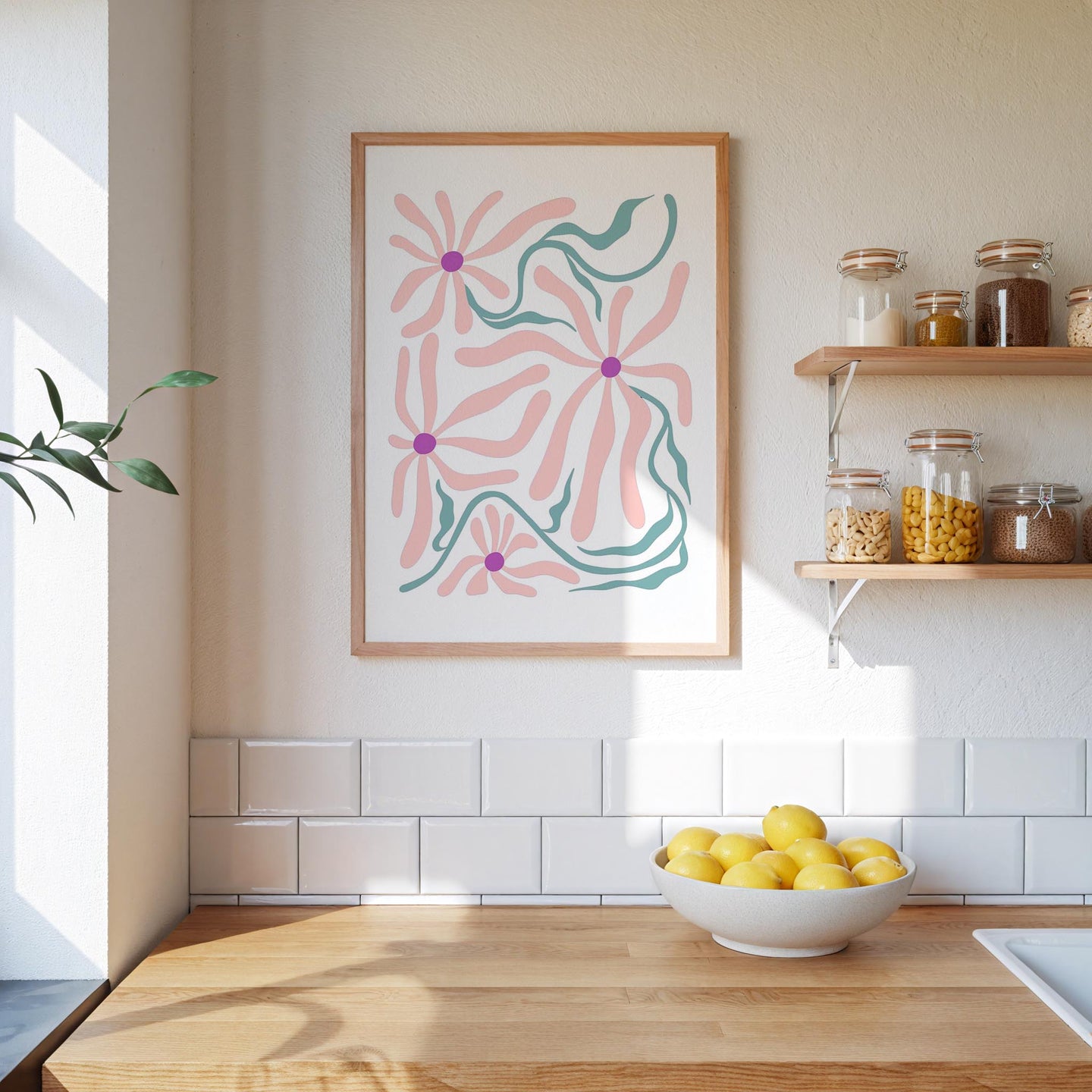 Abstract Flower Poster - Poster - Flower Poster