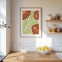 Abstract Flower Poster - Poster - Flower Poster
