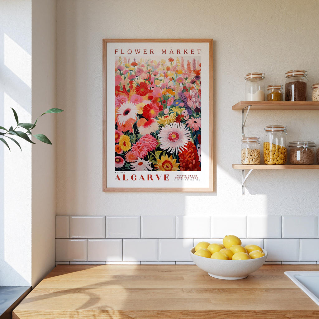 Algarve Flower Market Poster - Poster - Flower Poster