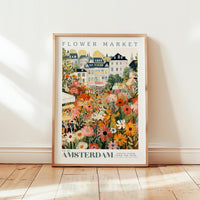 Amsterdam Flower Market Poster - Poster - Flower Poster