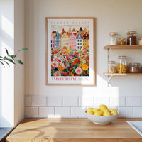 Amsterdam Flower Market Poster - Posters - Flower Poster