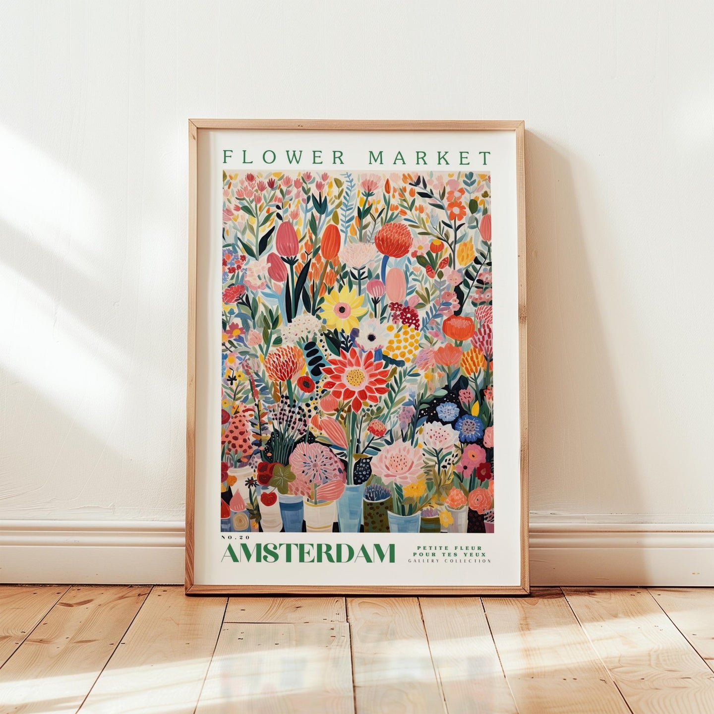 Amsterdam Flower Market Poster - Posters - Flower Poster