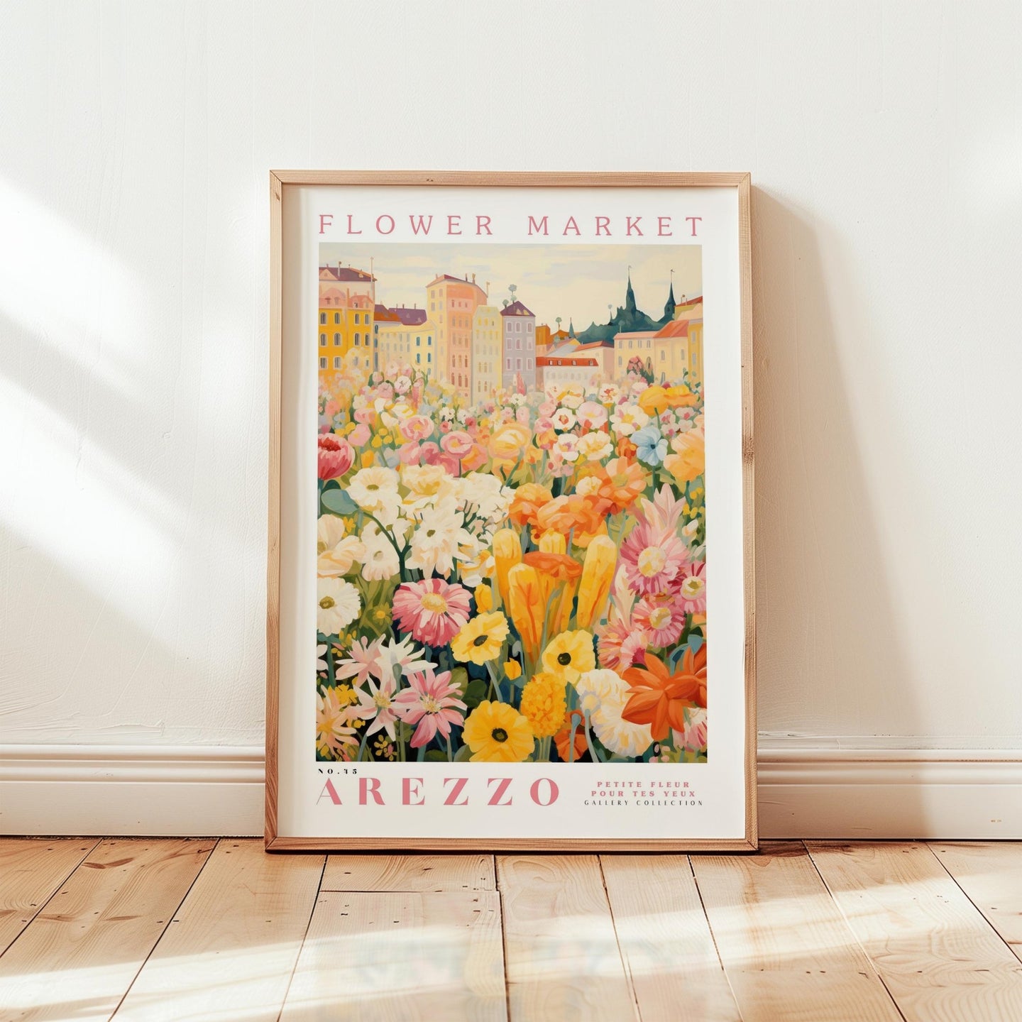 Arezzo Flower Market Poster - Posters - Flower Poster