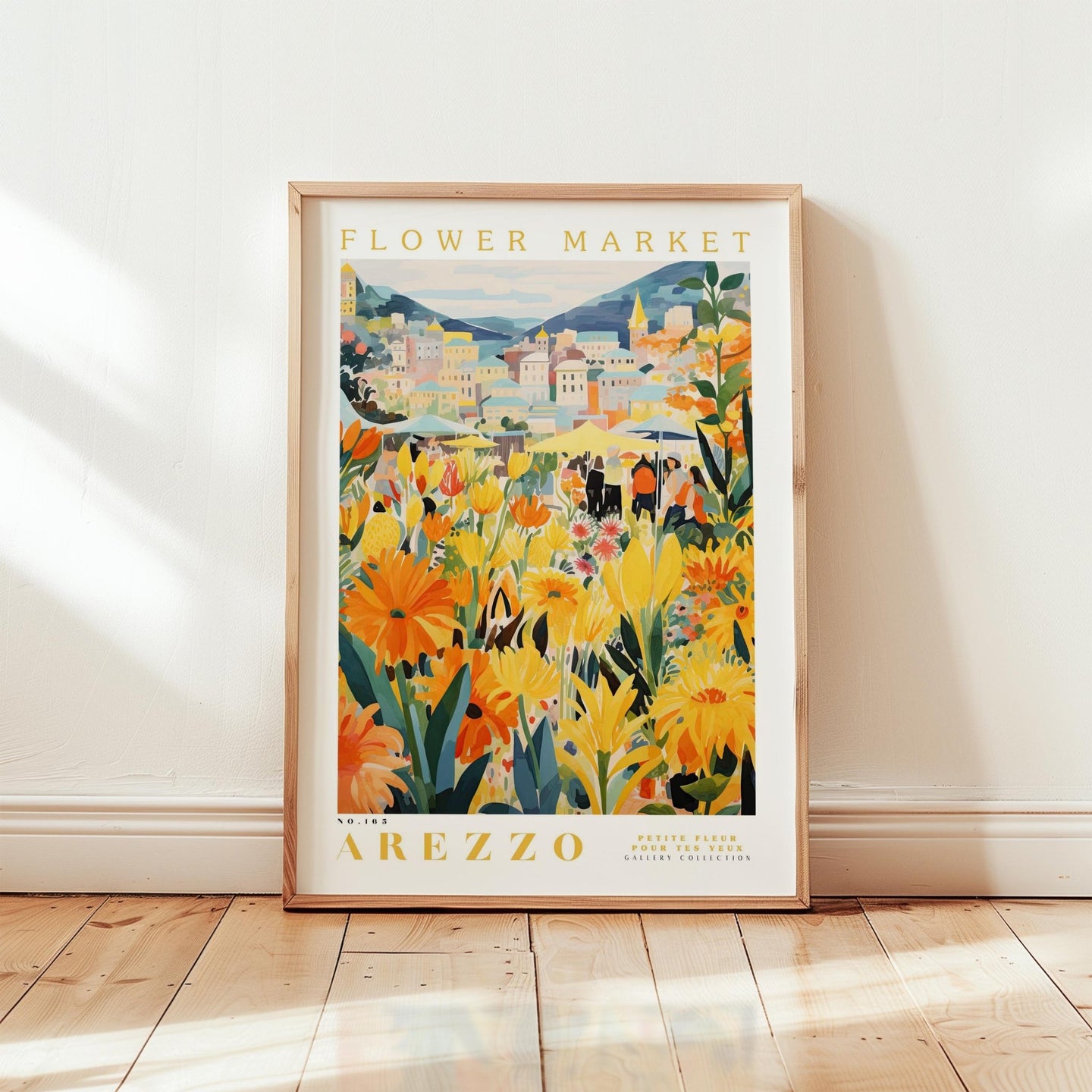 Arezzo Flower Market Poster - Posters - Flower Poster
