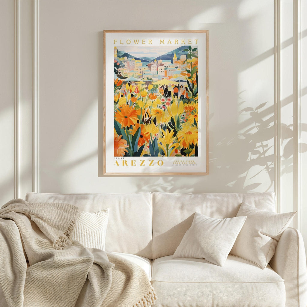 Arezzo Flower Market Poster - Posters - Flower Poster