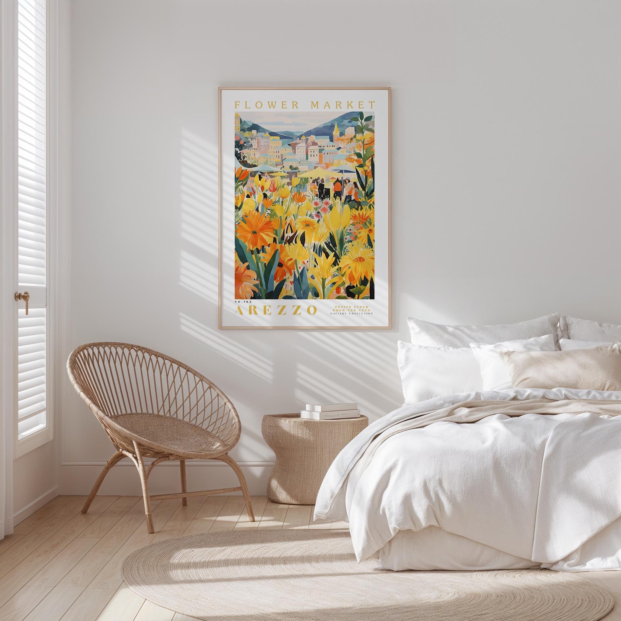 Arezzo Flower Market Poster - Posters - Flower Poster