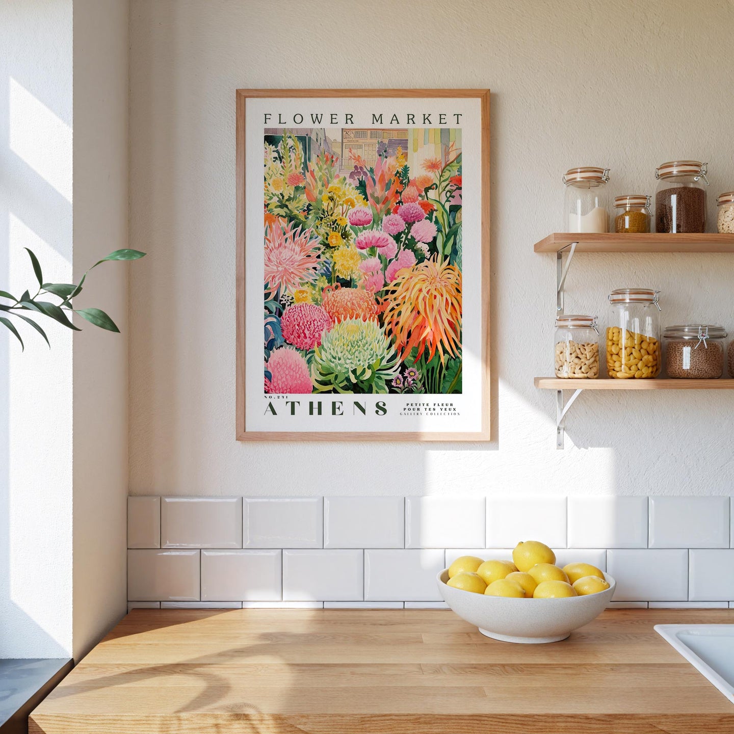 Athens Flower Market Poster - Poster - Flower Poster