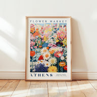 Athens Flower Market Poster - Posters - Flower Poster