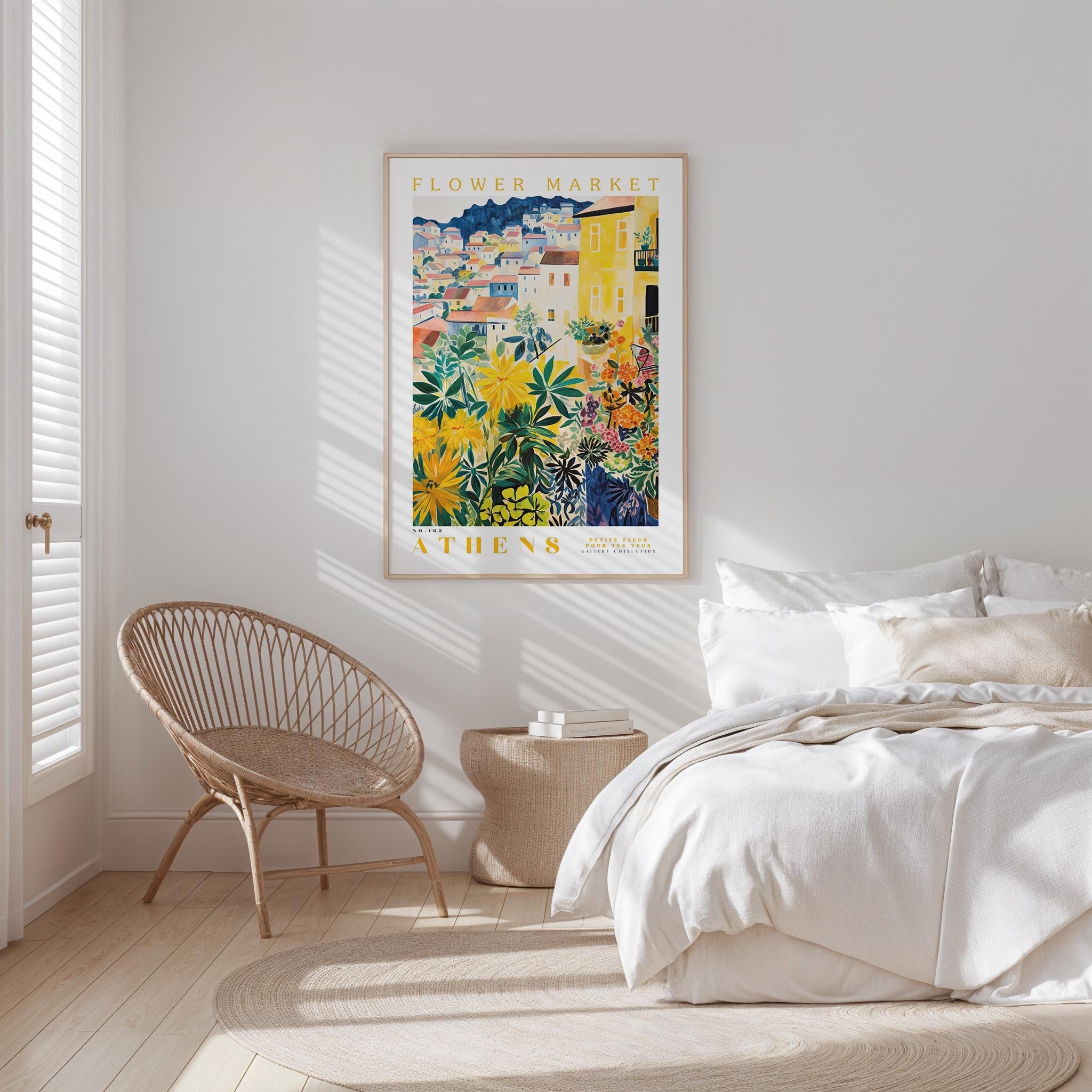 Athens Flower Market Poster - Posters - Flower Poster