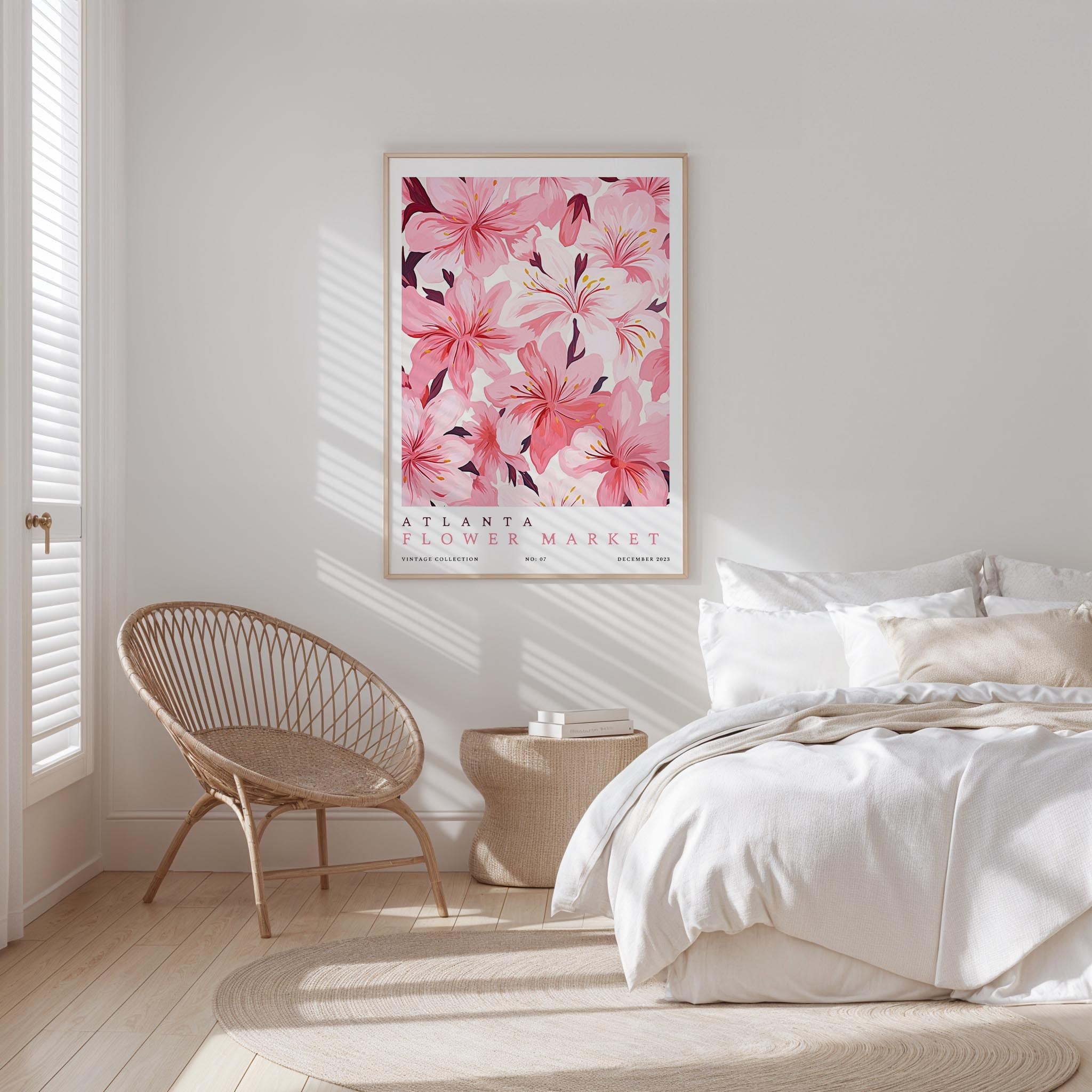 Atlanta Flower Market Poster - Posters - Flower Poster