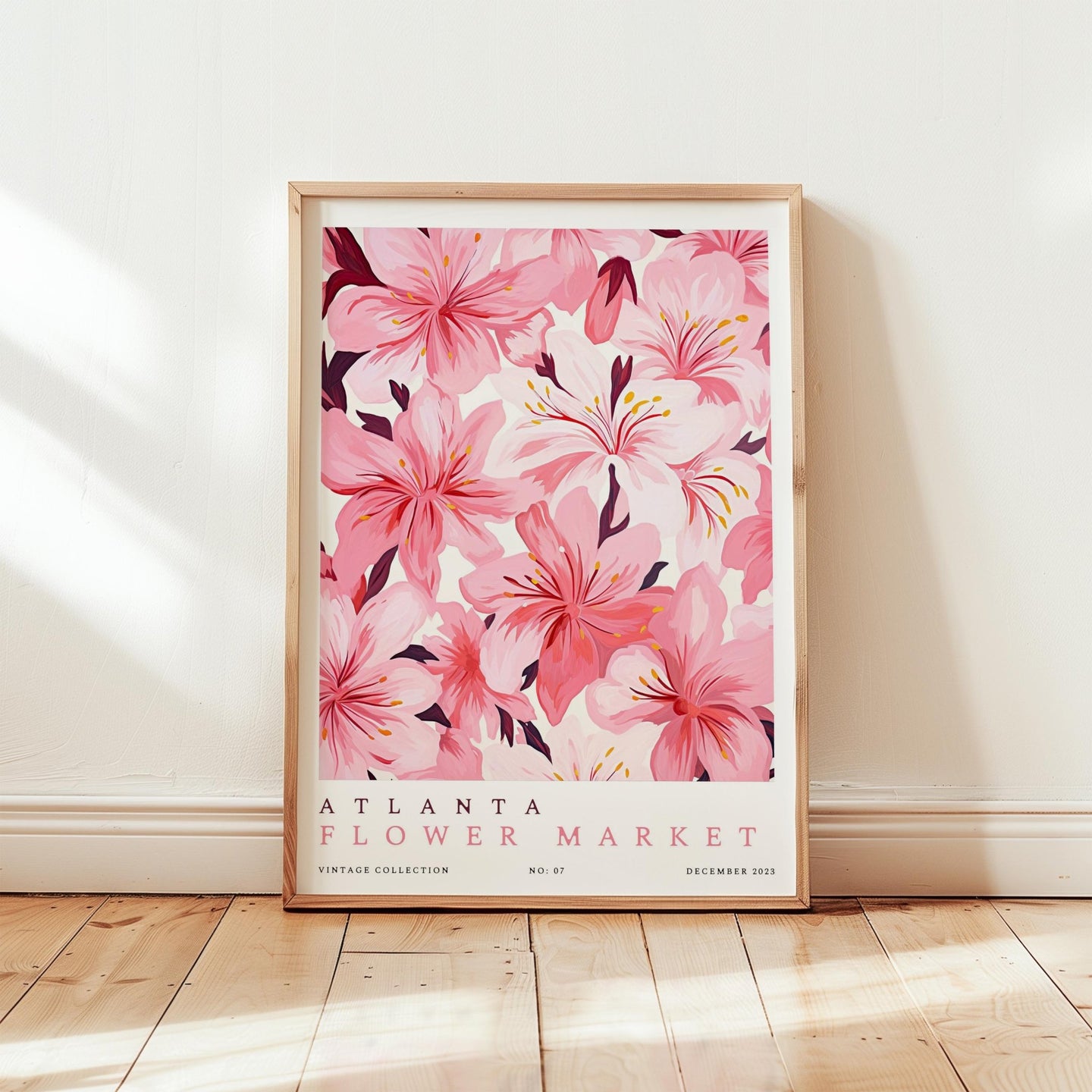 Atlanta Flower Market Poster - Posters - Flower Poster